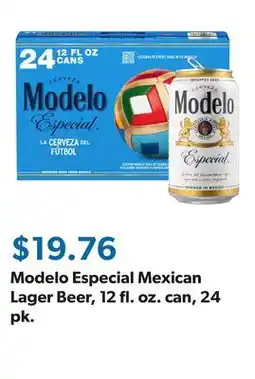 Sam's Club Modelo Especial Mexican Lager Beer, 12 fl. oz. can, 24 pk offer