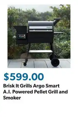 Sam's Club Brisk It Grills Argo Smart A.I. Powered Pellet Grill and Smoker offer