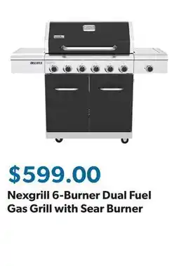 Sam's Club Nexgrill 6-Burner Dual Fuel Gas Grill with Sear Burner offer