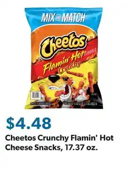 Sam's Club Cheetos Crunchy Flamin' Hot Cheese Snacks, 17.37 oz offer