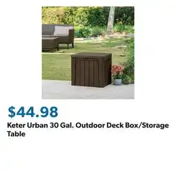 Sam's Club Keter Urban 30 Gal. Outdoor Deck Box/Storage Table offer