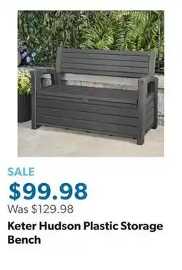 Sam's Club Keter Hudson Plastic Storage Bench offer