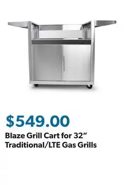 Sam's Club Blaze Grill Cart for 32 Traditional/LTE Gas Grills offer