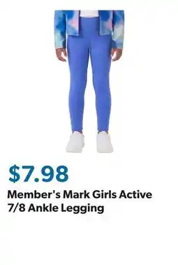 Sam's Club Member's Mark Girls Active 7/8 Ankle Legging offer