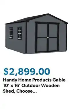 Sam's Club Handy Home Products Gable 10' x 16' Outdoor Wooden Shed, Choose Installation offer