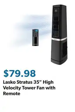 Sam's Club Lasko Stratus 35 High Velocity Tower Fan with Remote offer