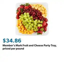 Sam's Club Member's Mark Fruit and Cheese Party Tray, priced per pound offer
