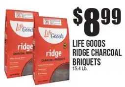 Extra Supermarket LIFE GOODS RIDGE CHARCOAL BRIQUETS offer