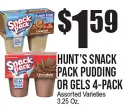 Extra Supermarket HUNT'S SNACK PACK PUDDING OR GELS offer