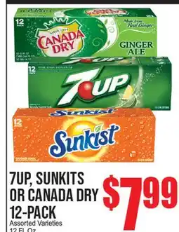 Extra Supermarket 7UP, SUNKITS OR CANADA DRY offer