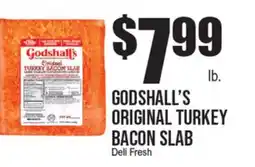 Extra Supermarket GODSHALL'S ORIGINAL TURKEY BACON SLAB offer