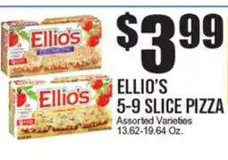 Extra Supermarket ELLIO'S 5-9 SLICE PIZZA offer