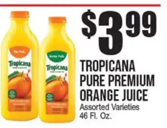 Extra Supermarket TROPICANA PURE PREMIUM ORANGE JUICE offer