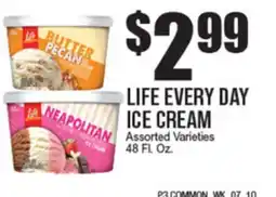 Extra Supermarket LIFE EVERY DAY ICE CREAM offer