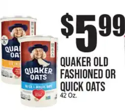 Extra Supermarket QUAKER OLD FASHIONED OR QUICK OATS offer