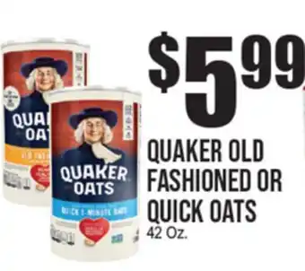 Extra Supermarket QUAKER OLD FASHIONED OR QUICK OATS offer