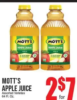 Extra Supermarket MOTT'S APPLE JUICE offer