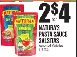 Extra Supermarket NATURA'S PASTA SAUCE SALSITAS offer