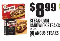 Extra Supermarket STEAK-UMM SANDWICK STEAKS OR ANGUS STEAKS offer