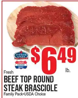 Extra Supermarket BEEF TOP ROUND STEAK BRASCIOLE offer