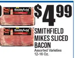 Extra Supermarket SMITHFIELD MIKES SLICED BACON offer
