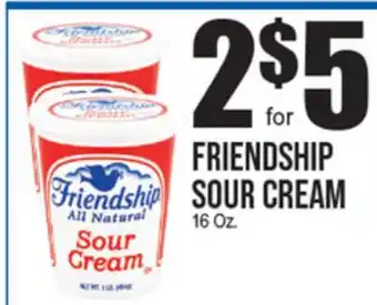 Extra Supermarket FRIENDSHIP SOUR CREAM offer