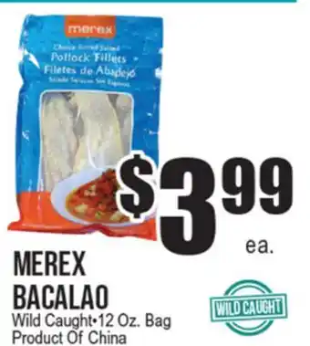 Extra Supermarket MEREX BACALAO offer