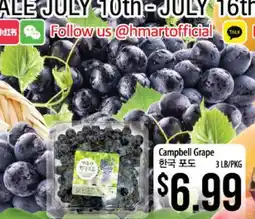 Hmart Campbell Grape offer