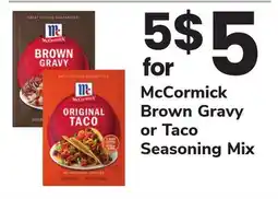 ACME McCormick Brown Gravy or Taco Seasoning Mix offer
