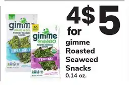 ACME gimme Roasted Seaweed Snacks offer