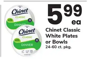 ACME Chinet Classic White Plates or Bowls offer