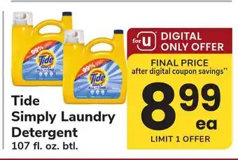 ACME Tide Simply Laundry Detergent offer