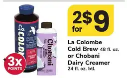 ACME La Colombe Cold Brew 48 fl. oz. or Chobani Dairy Creamer 24 fl. oz. btl offer