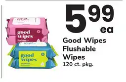 ACME Good Wipes Flushable Wipes offer