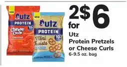 ACME Utz Protein Pretzels or Cheese Curls offer