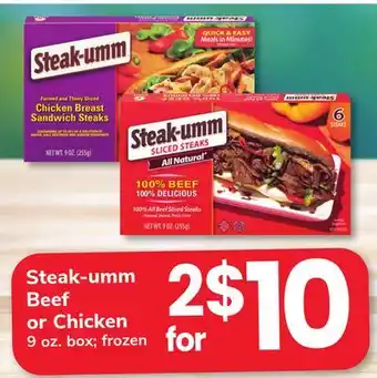 ACME Steak-umm Beef or Chicken offer