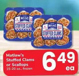ACME Matlaw's Stuffed Clams or Scallops offer