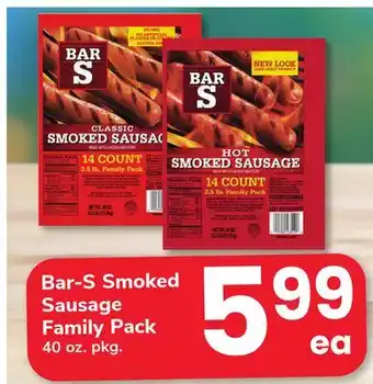 ACME Bar-S Smoked Sausage Family Pack offer
