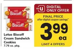 ACME Lotus Biscoff Cream Sandwich Cookies offer