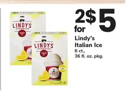 ACME Lindy's Italian Ice offer