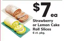 ACME Strawberry or Lemon Cake Roll Slices offer