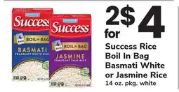 ACME Success Rice Boil In Bag Basmati White or Jasmine Rice offer