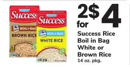 ACME Success Rice Boil in Bag White or Brown Rice offer