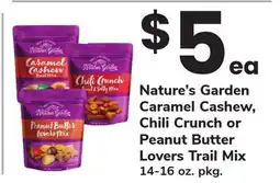 ACME Nature's Garden Caramel Cashew, Chili Crunch or Peanut Butter Lovers Trail Mix offer