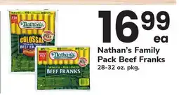 ACME Nathan's Family Pack Beef Franks offer
