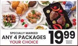 ACME SPECIALLY MARKED ANY 4 PACKAGES offer