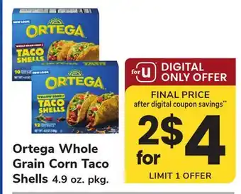 ACME Ortega Whole Grain Corn Taco Shells offer