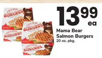 ACME Mama Bear Salmon Burgers offer