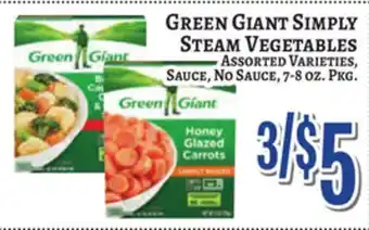Trade Fair Supermarket GREEN GIANT SIMPLY STEAM VEGETABLES offer