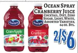Trade Fair Supermarket Ocean Spray CRANBERRY JUICE offer